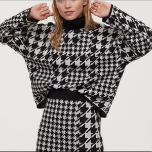 H&M Houndstooth Skirt Set